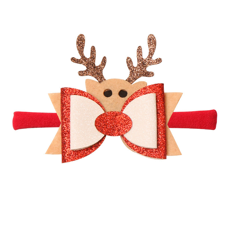 (Pre Order)Baby Girls Christmas Elastic Headband