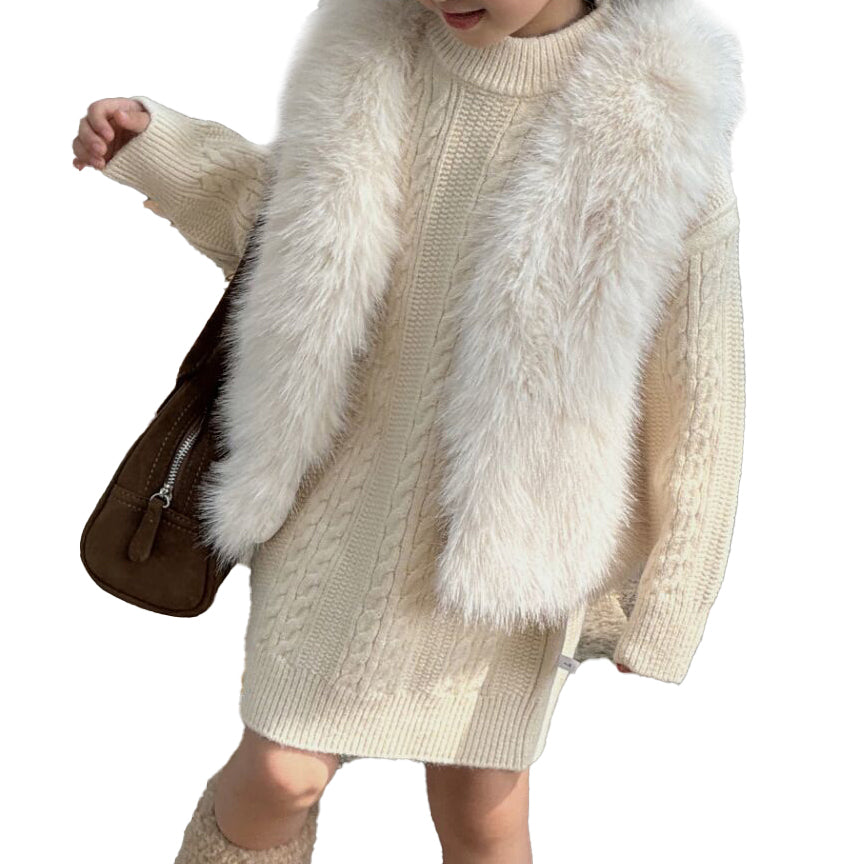 (Pre Order)Kids' Faux Fur Vest