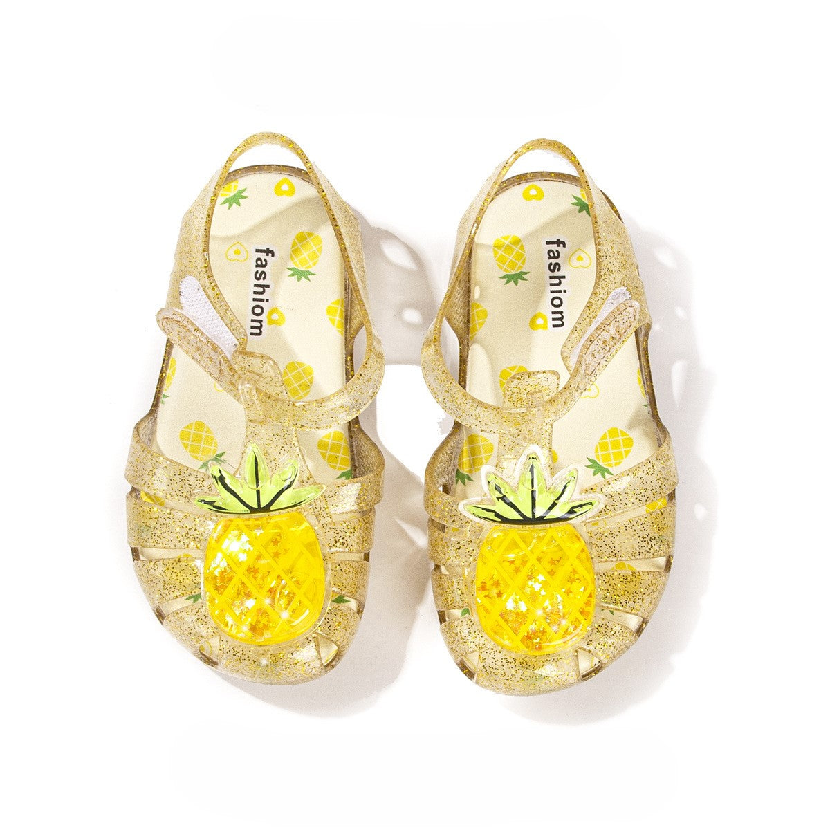 (Pre Order)Girls Summer Fruit Soft-soled Crystal Shoes