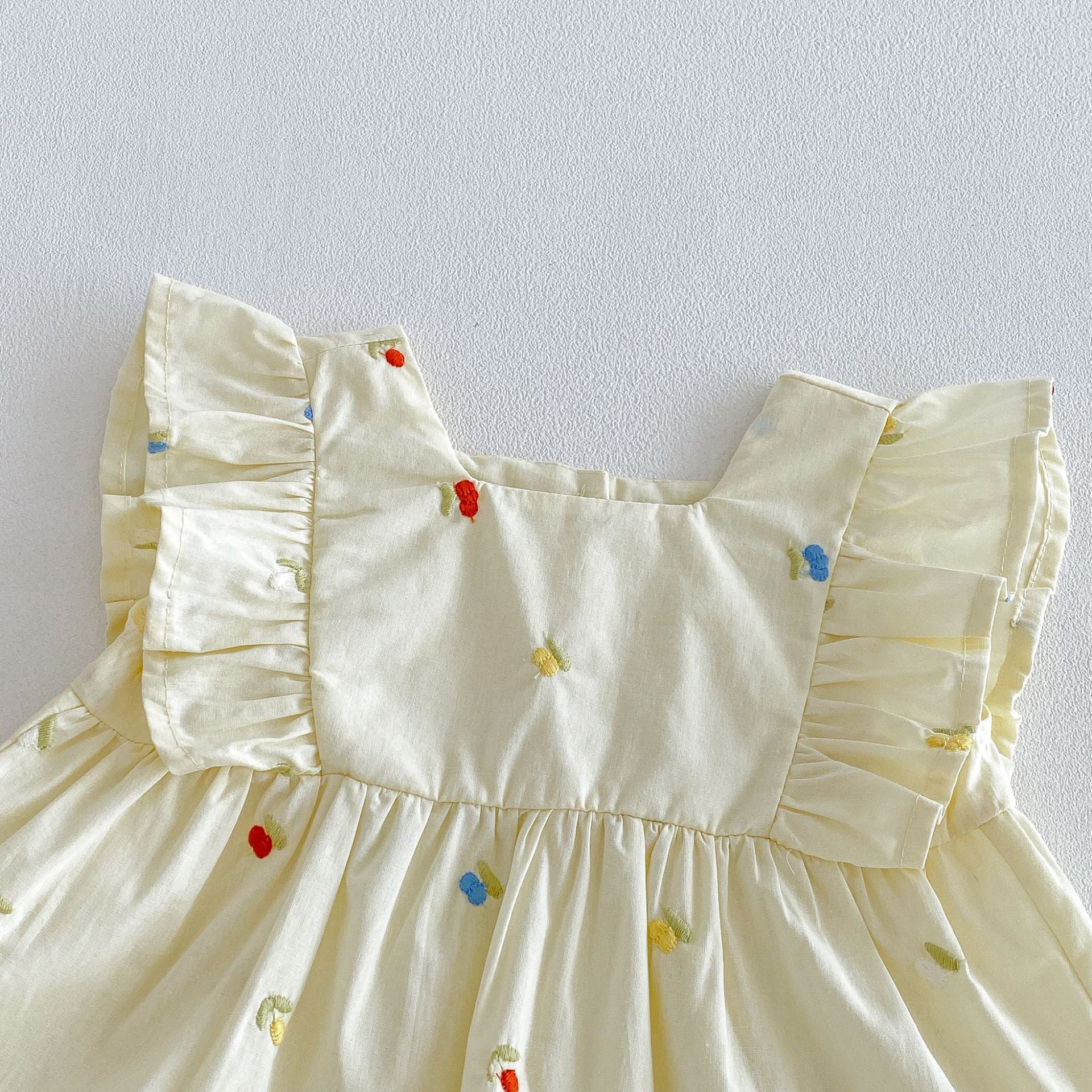 (In Production)Toddler Girls Spring&Summer Embroidery Bloomer Set