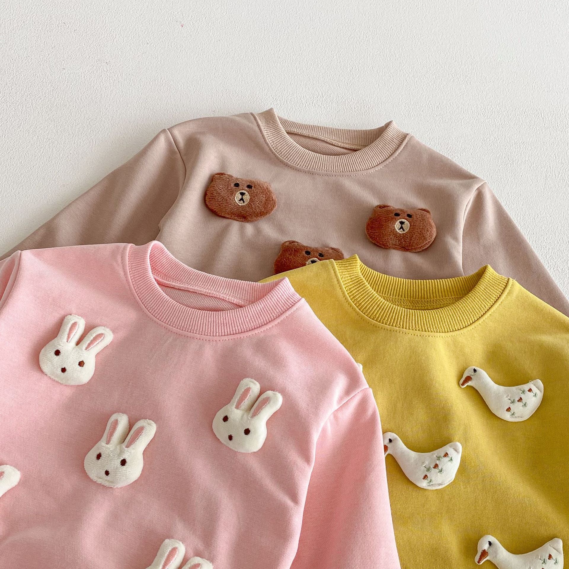 (Pre Order 2 Weeks)Girls Fall Solid Color Sweatshirt Set