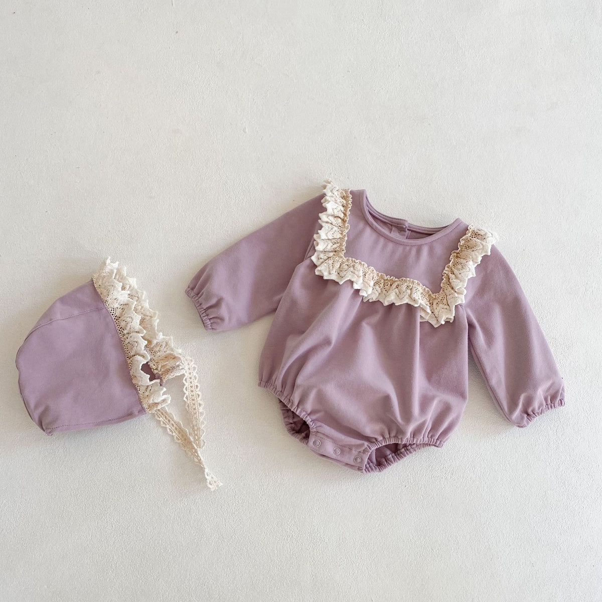 (Pre Order 2 Weeks)Toddler Girls Fall Lace Ruffle Romper