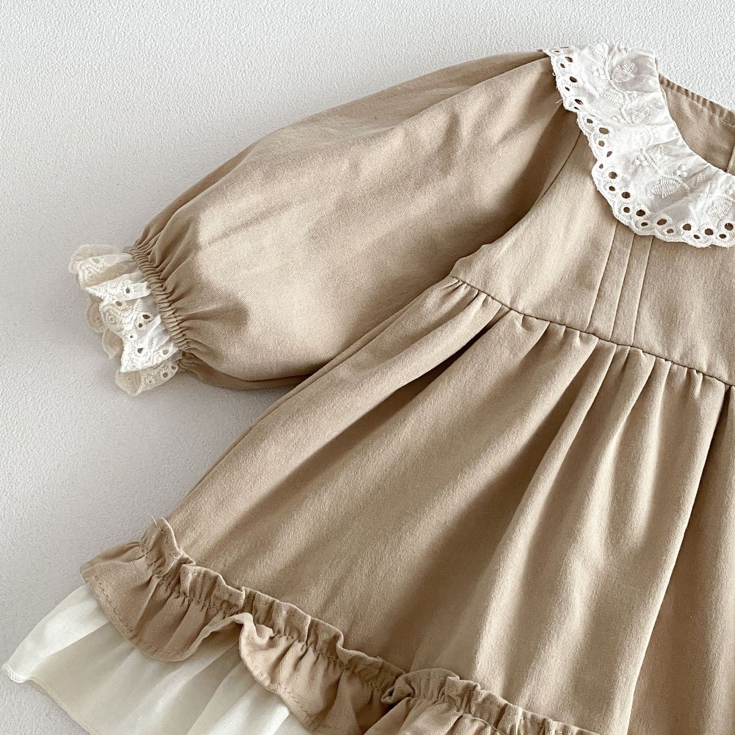(Pre Order 2 Weeks)Girls Fall Ruffle Dress