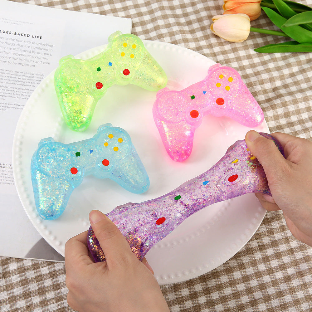 (Pre Order)Squishy Squeeze Glitter Gamepad Toy