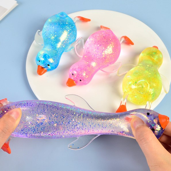 (Pre Order)Squeeze Duck Toy-Sequin
