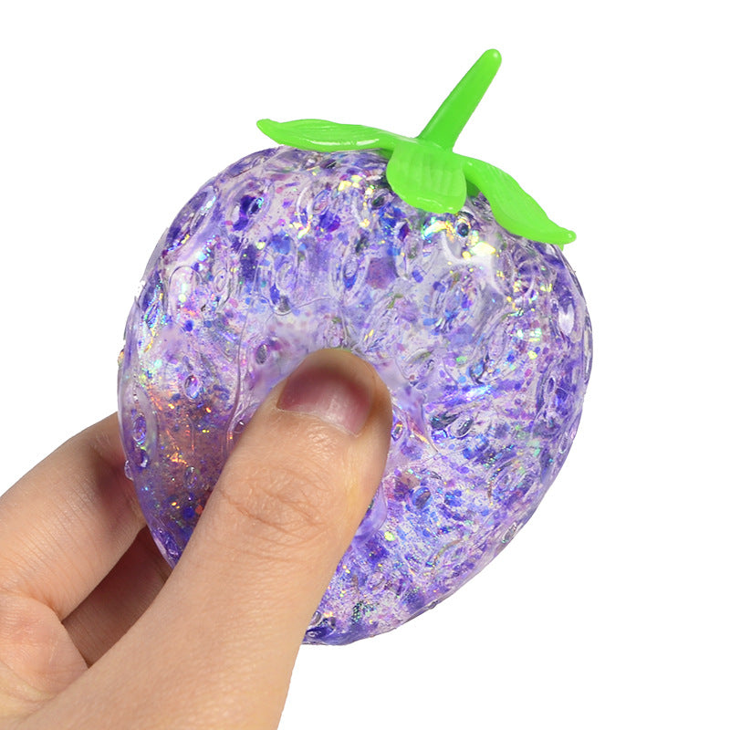 (Pre Order)Squeeze Strawberry Toy-Sequin