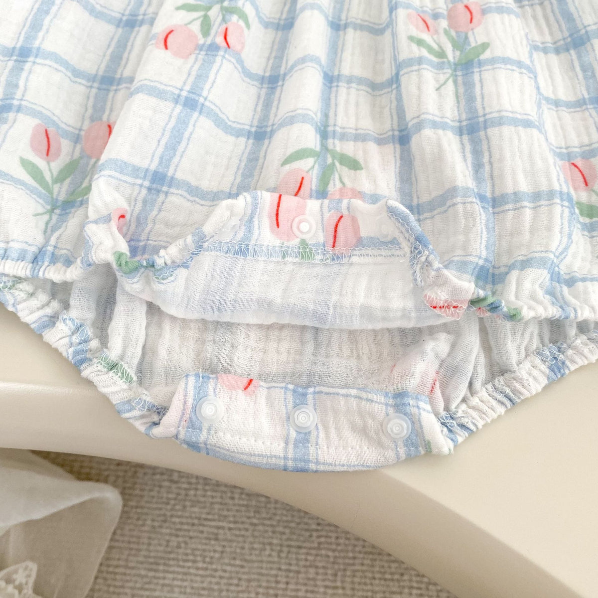 (Pre Order 2 Weeks)Toddler Girls Fall Tulip Embroidery Collar Romper