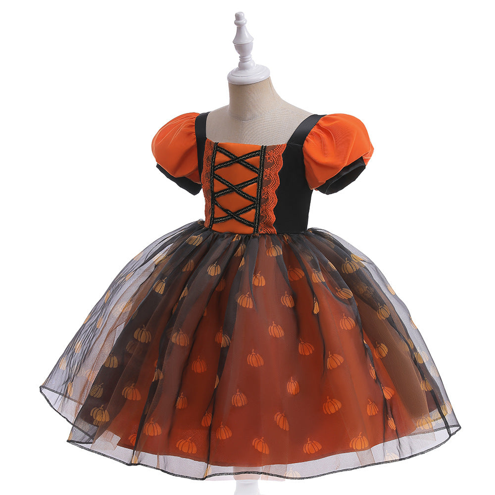 (Pre Order)Girls Halloween Costumes Tulle Dress