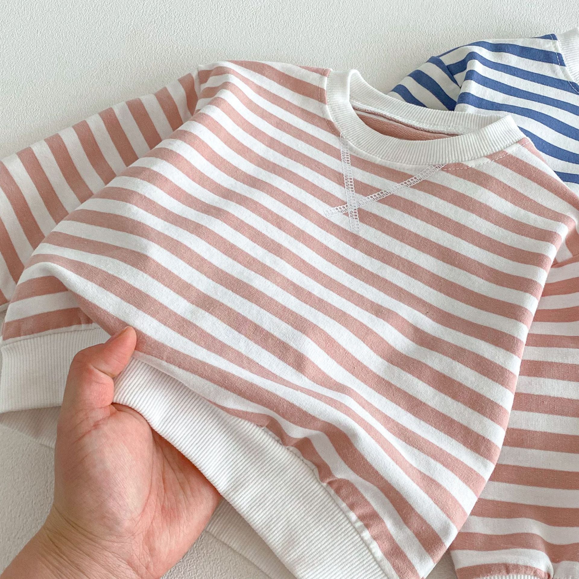 (Pre Order 2 Weeks)Unisex Fall Stripe Sweatshirt