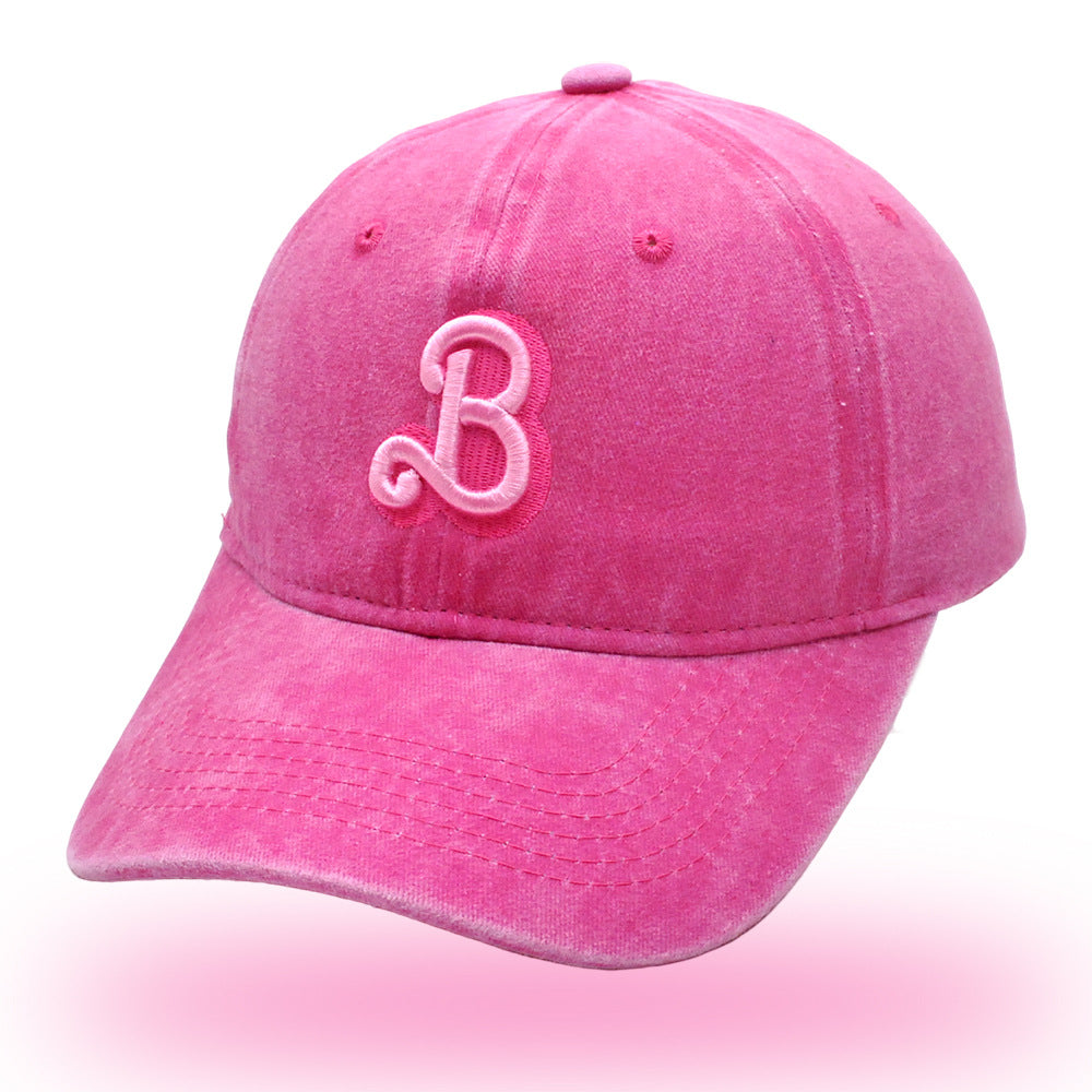 (Pre Order)Adults B letter Embroidered Cap