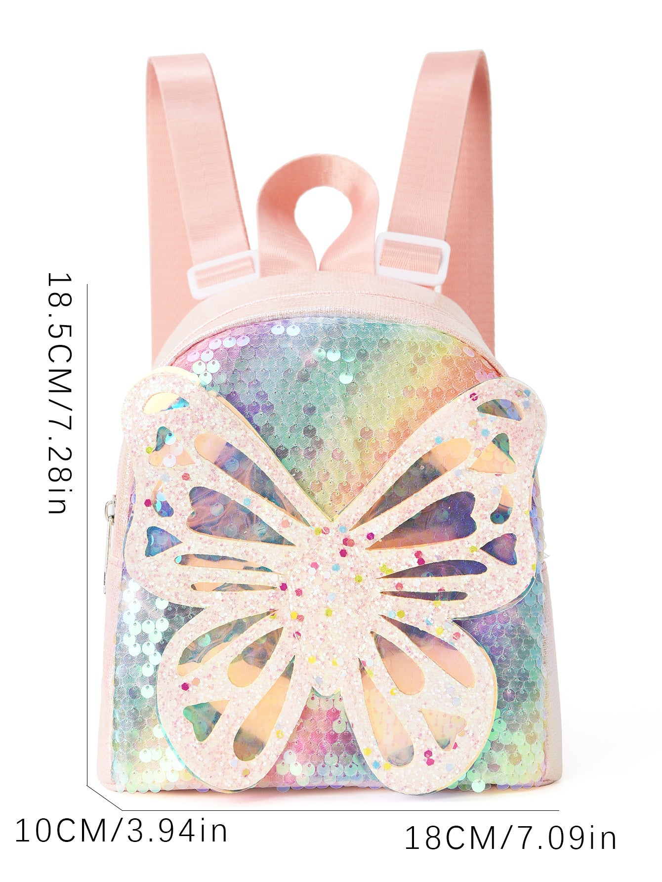(Pre Order)Girls Butterfly Sequin backpack