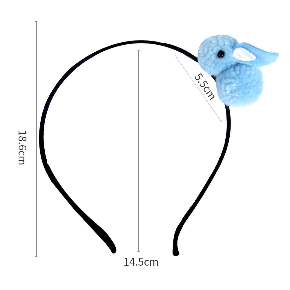 (Pre Order)Girls Easter Fluffy Bunny Headband