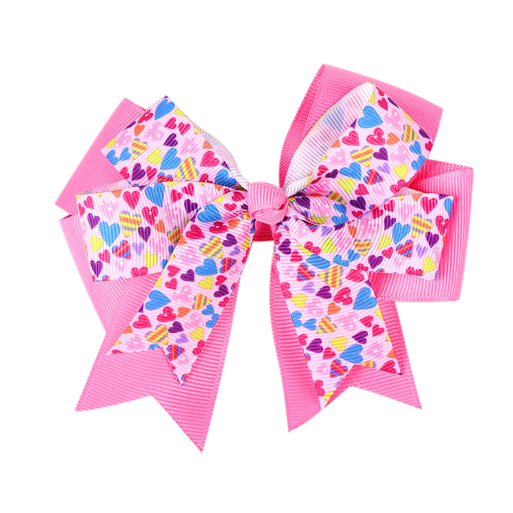 (Pre Order)Girls Valentine's Day Bow Hair Clip