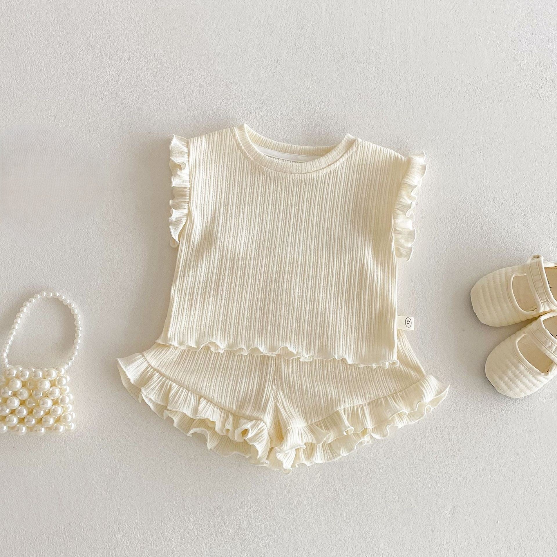 (In Production)Girls Spring&Summer Trip Shorts Set