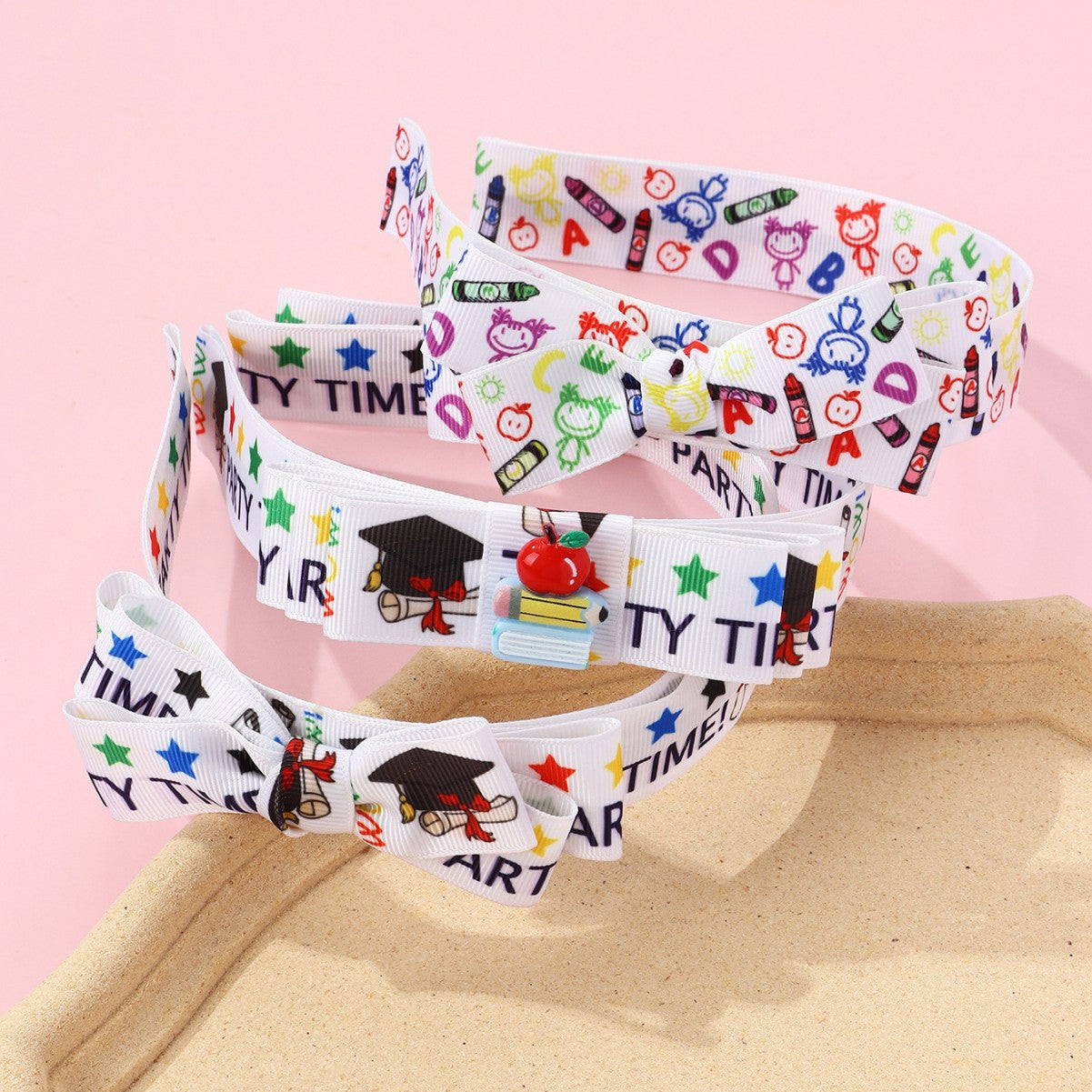 (Pre Order)Girls Summer Back To School Pencil Hairband