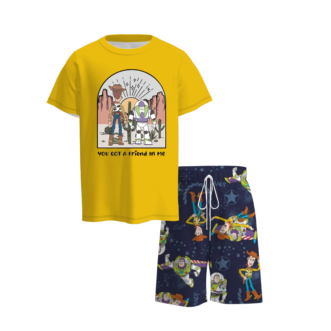 (Pre Order)Boys Summer Toy Story Print Short Set