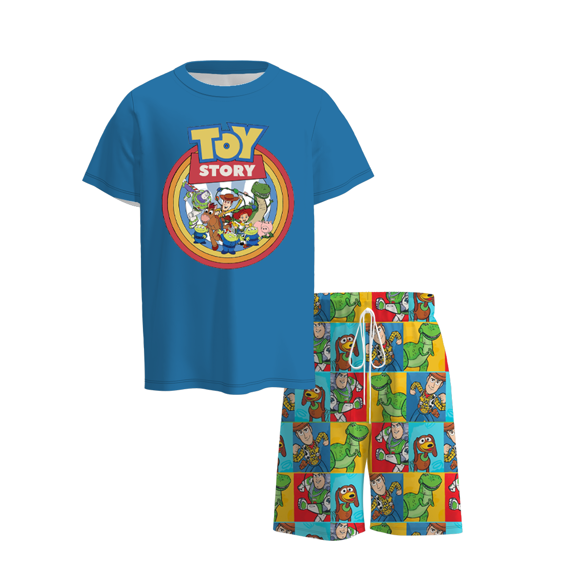 (Pre Order)Boys Summer Toy Story Print Short Set