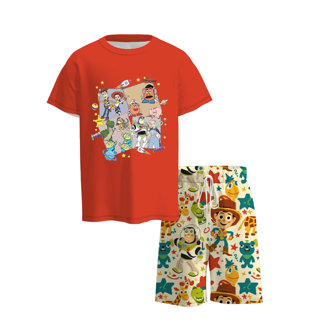 (Pre Order)Boys Summer Toy Story Print Short Set