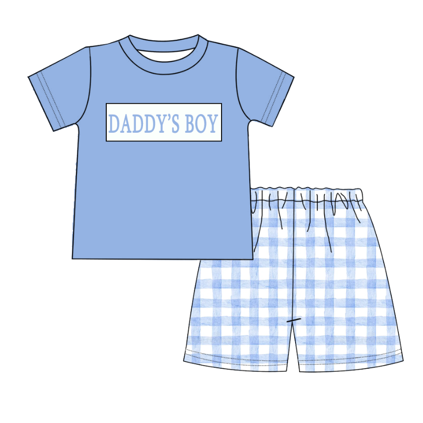 (Pre Order)Sibling Spring and Summer Embroidery Smocked Dress,Romper&Shorts Set