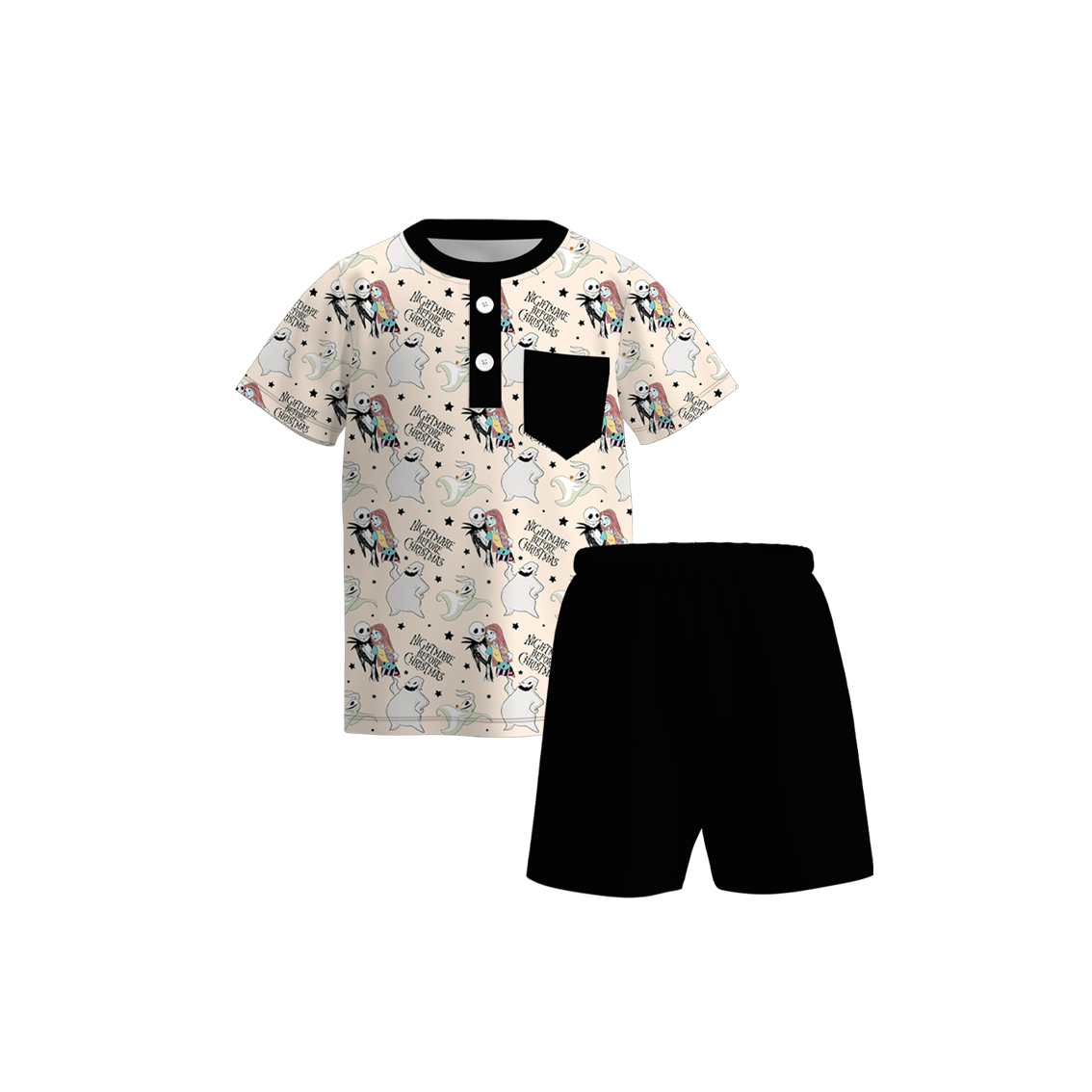 (Pre Order)Family Halloween Cartoon Print Dress&Set