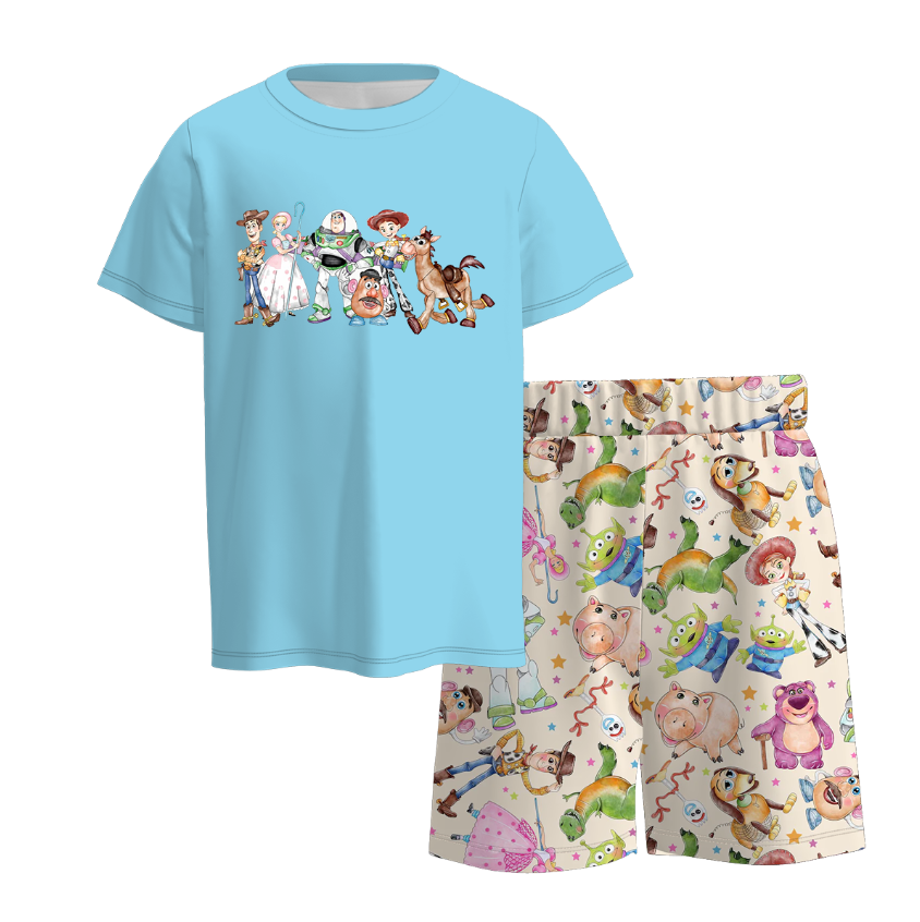 (Pre Order)Family Spring and Summer Princess Print Set&Top