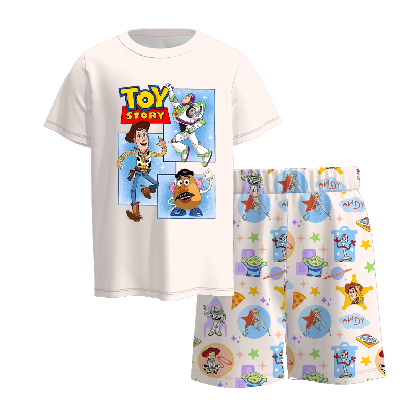 (Pre Order)Family Spring and Summer Cartoon Print Set&Top