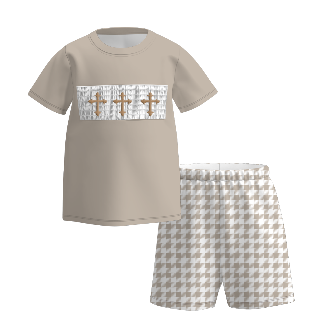 (Pre Order)Siblings Spring&Summer Cross Embroidery Dress,Set&Romper