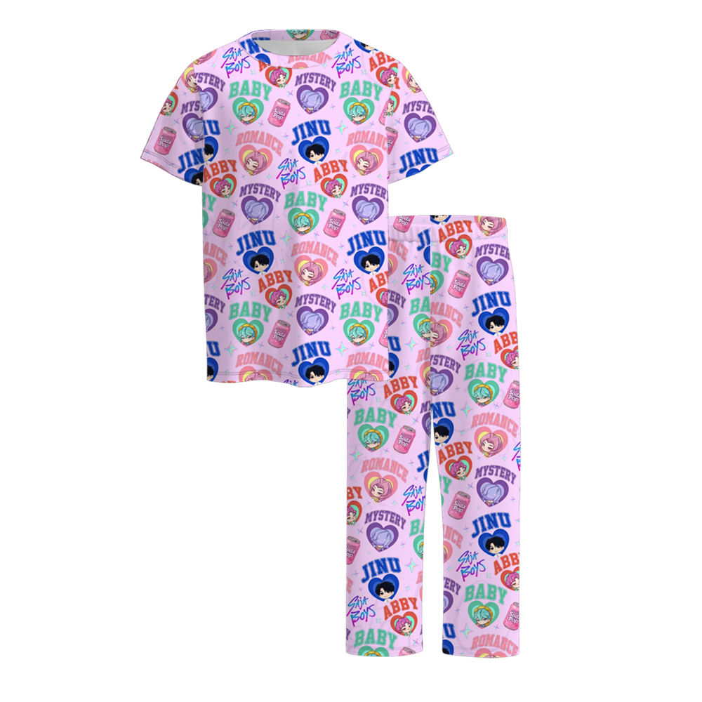 (Pre Order)Boys Spring&Summer Movie Character Print Outfit Set