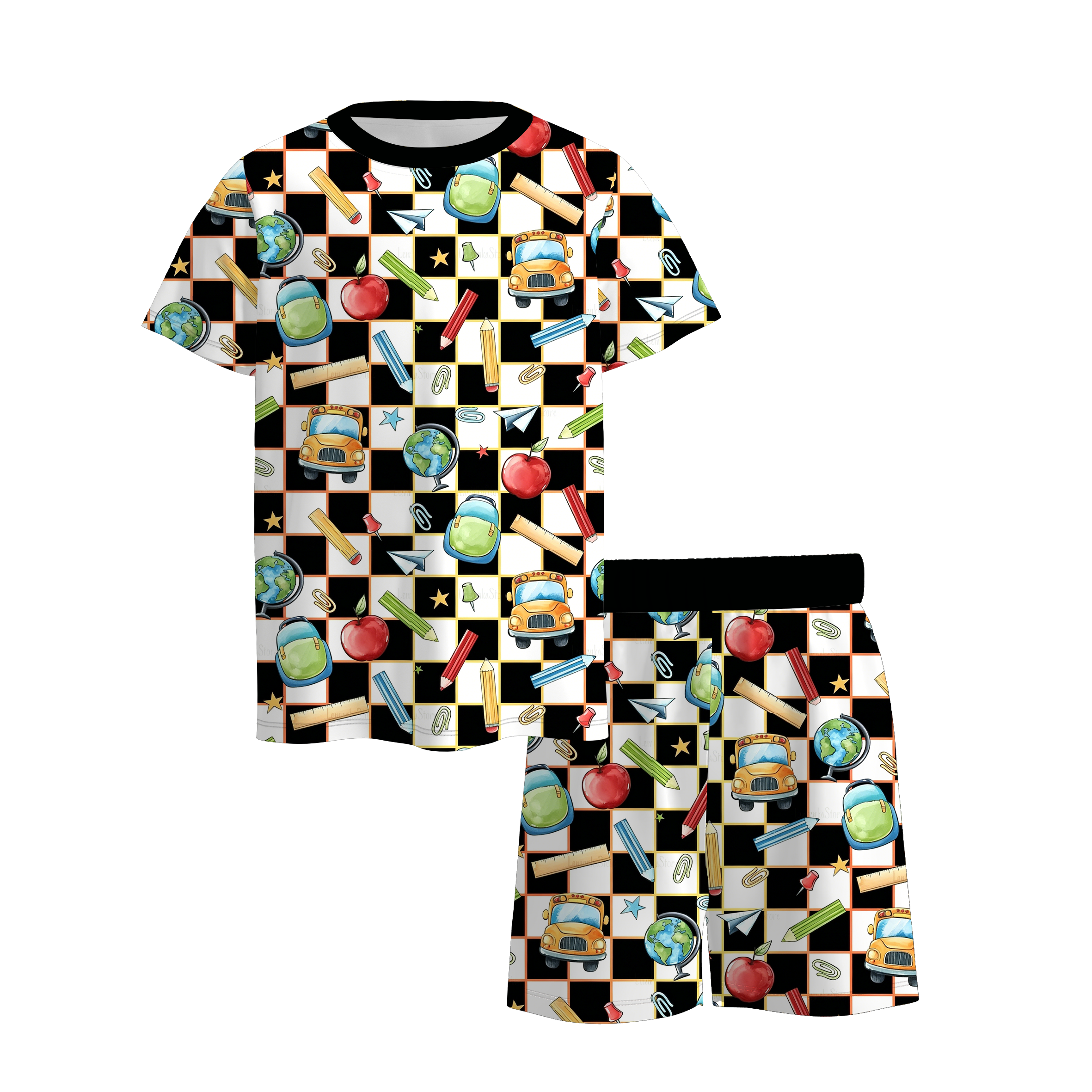 (Pre Order+Prepack Zone)Boys Summer Print Shorts Set&Four-way Stretch Shirt(Mix Size)