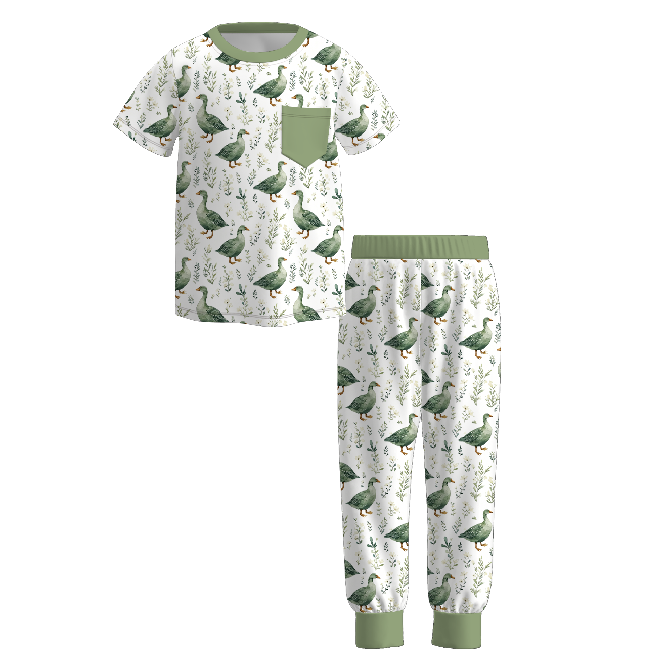 (Pre Order+Prepack Zone)Brothers Fall Camping Print Outfit Set&Romper