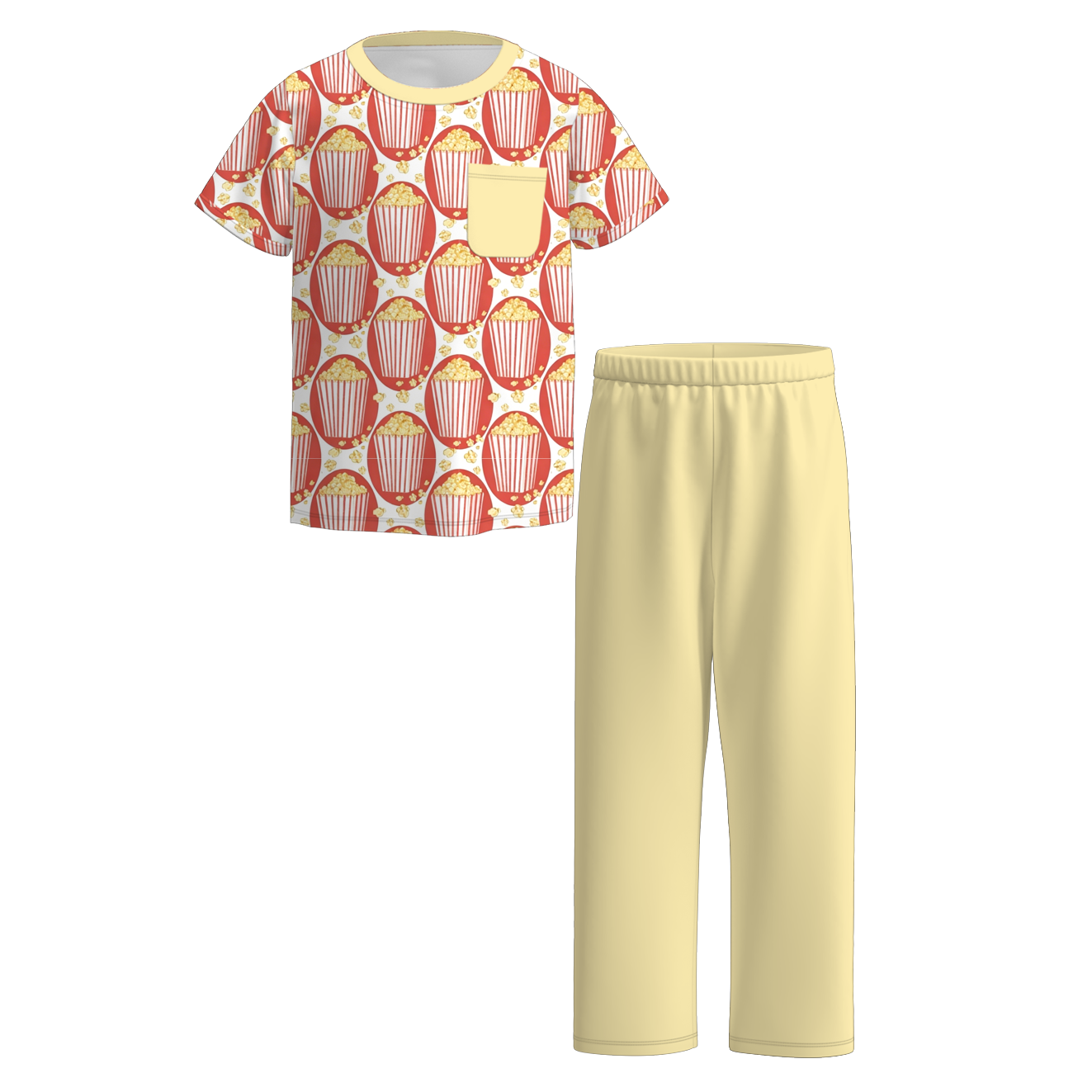 (Pre Order+Prepack Zone)Siblings Fall Popcorn Print Dress,Set,Pants&Romper