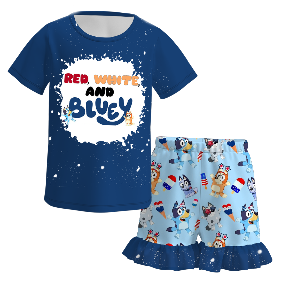 (Pre Order)Girls Character 2Pcs Shorts Set