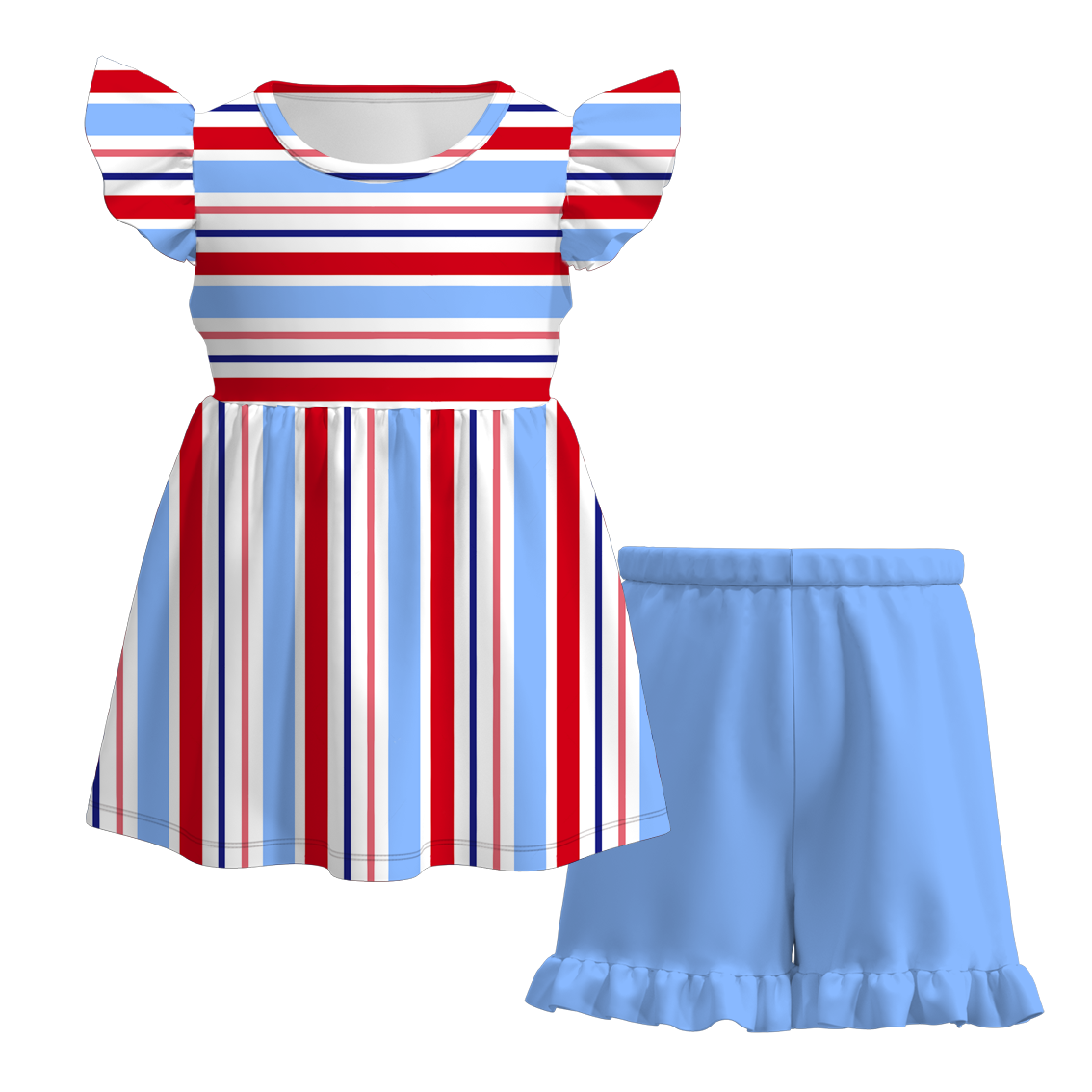 (Pre Order)Exclusive 2024 Summer Girls' Shorts Set