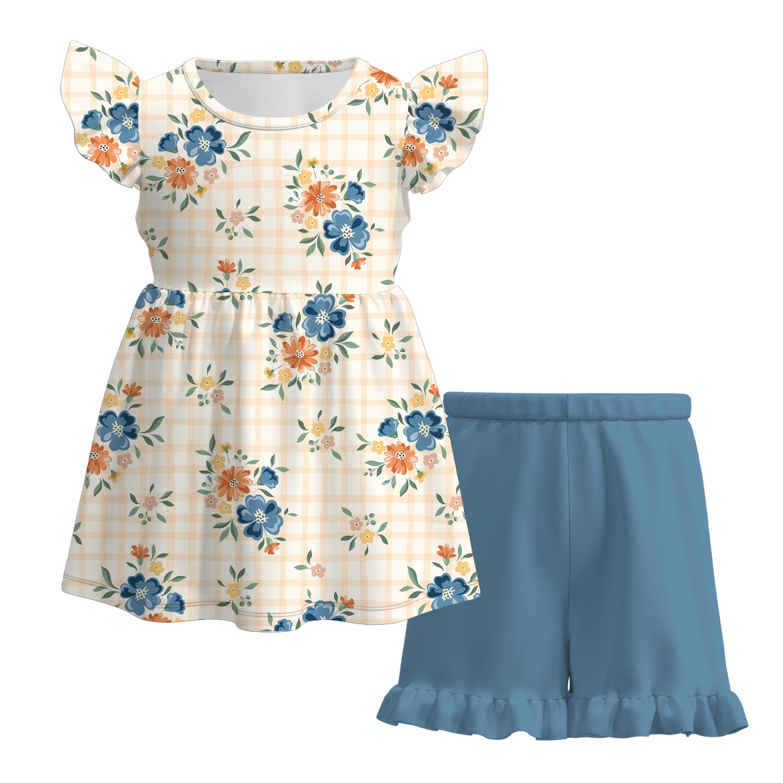 (Pre Order)Exclusive 2024 Summer Girls' Shorts Set