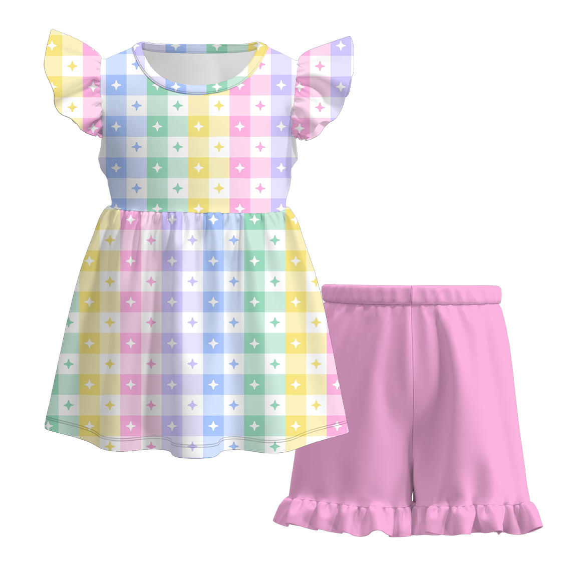 (Pre Order)Exclusive 2024 Summer Girls' Shorts Set