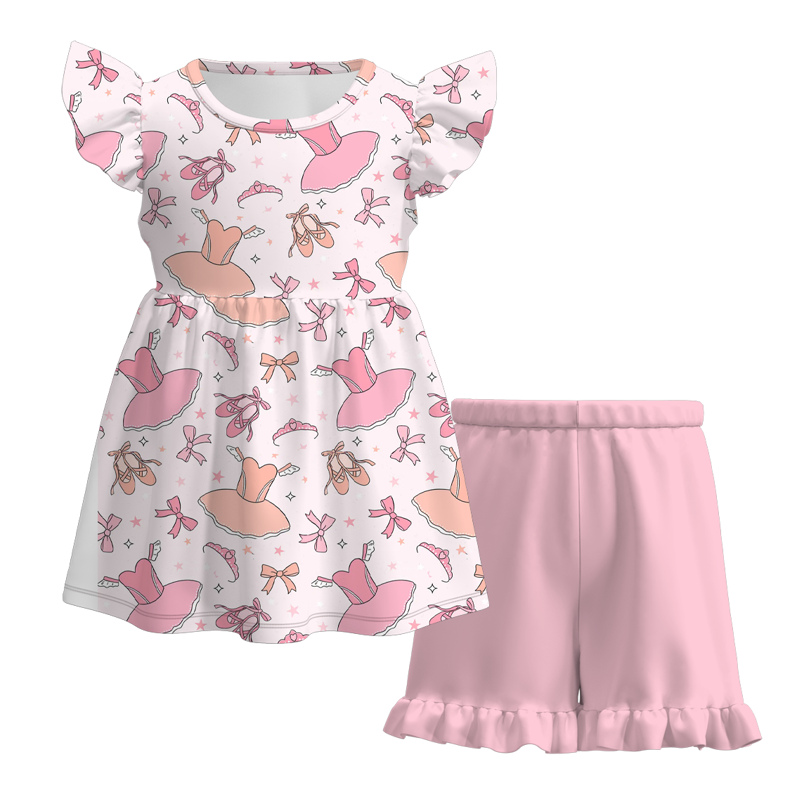 (Pre Order)Exclusive 2024 Summer Girls' Shorts Set