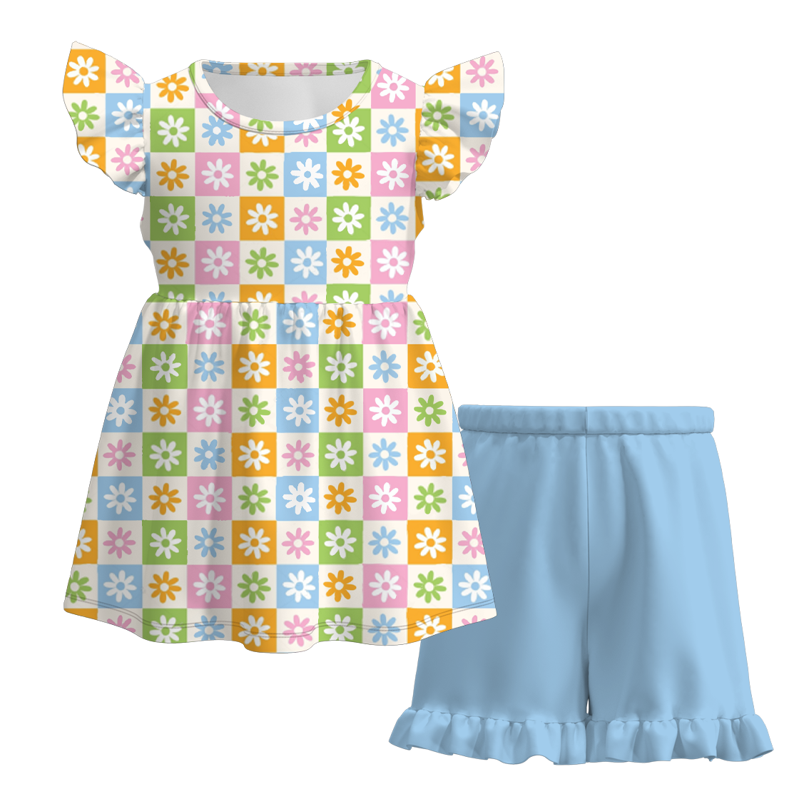 (Pre Order)Exclusive 2024 Summer Girls' Shorts Set