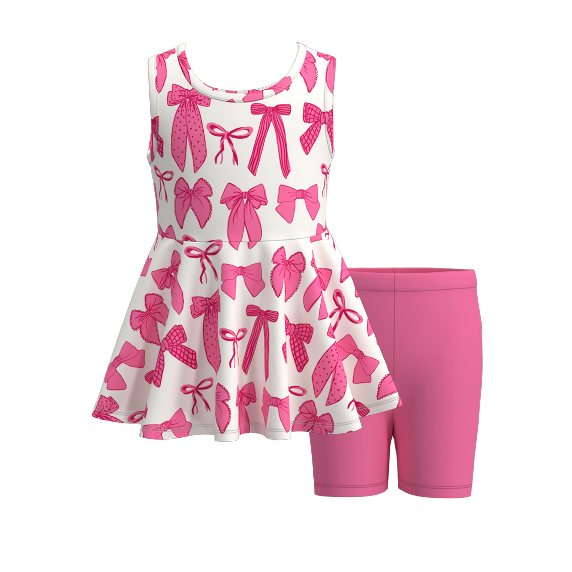 (Pre Order)Girls Summer Ice Cream Print Short Set