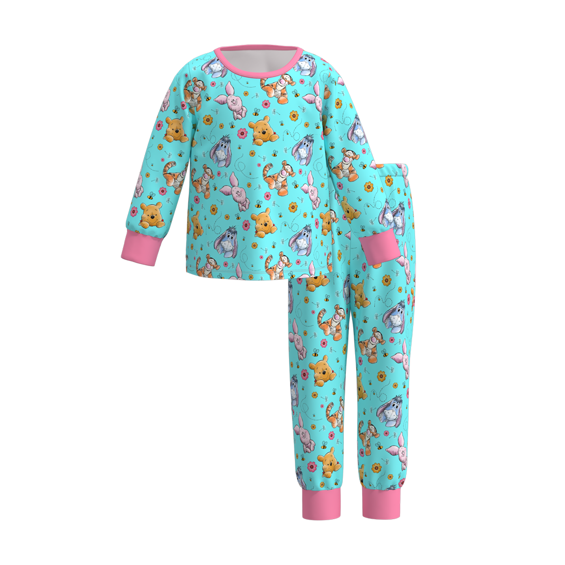 (Pre Orders)Girls Cartoon Print Pajamas