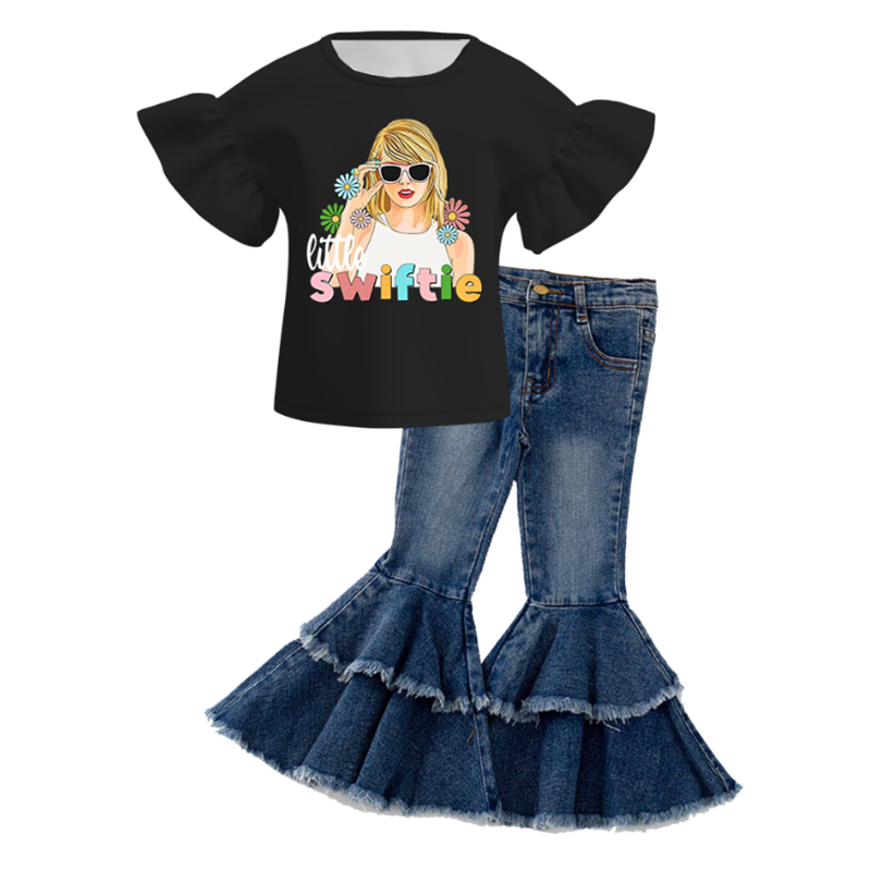 (Pre Order+Pant In Stock)Girls TS Print Outfit Set