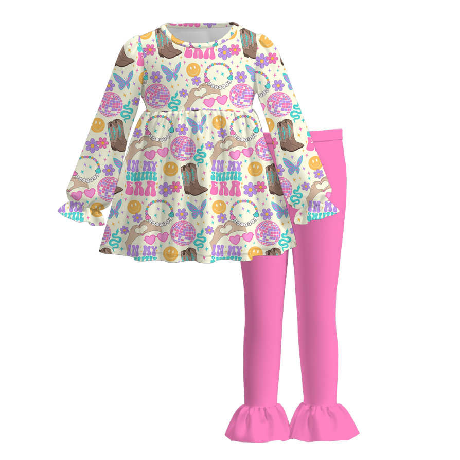 (Pre Order)Girls Christmas Nutcracker Print Outfit Set
