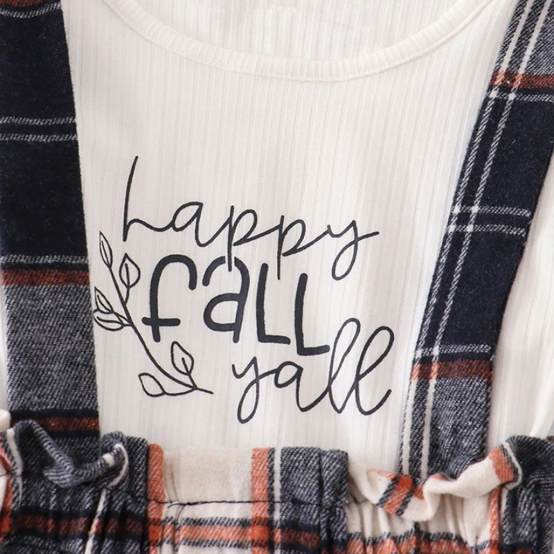 (In Stock L07-04-01)Girls Fall Plaid Skirt Suit