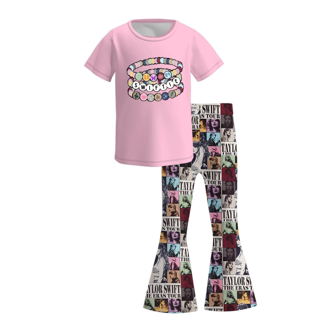 (Pre Order)Girls TS Print Outfit Set