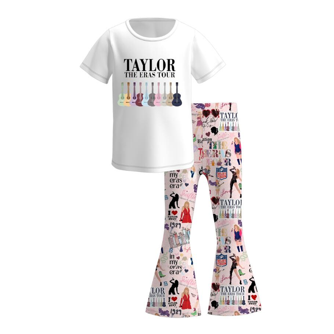 (Pre Order)Girls TS Print Outfit Set