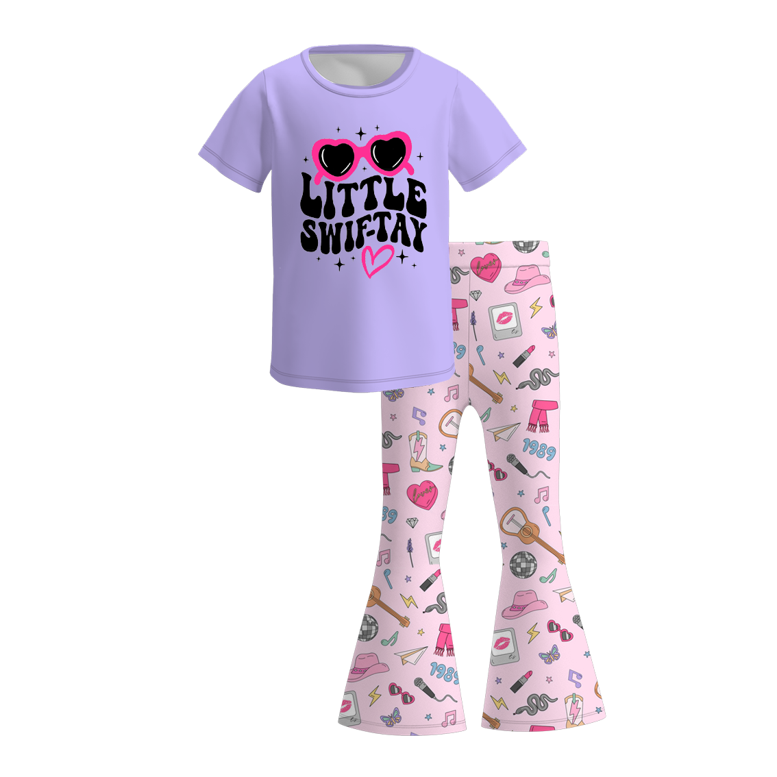 (Pre Order)Girls TS Print Outfit Set