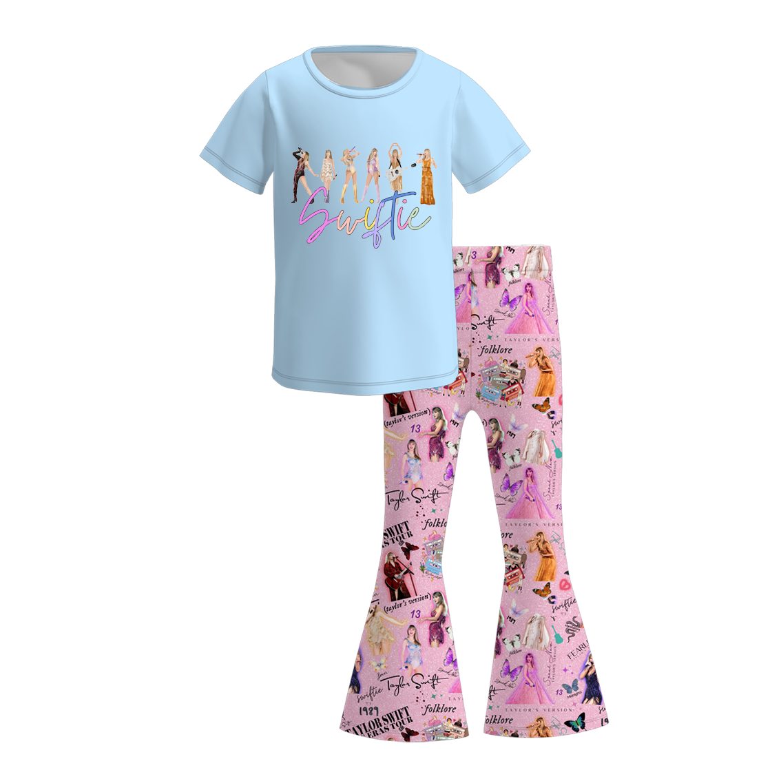(Pre Order)Girls TS Print Outfit Set