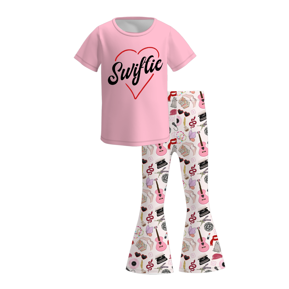 (Pre Order)Girls TS Print Outfit Set