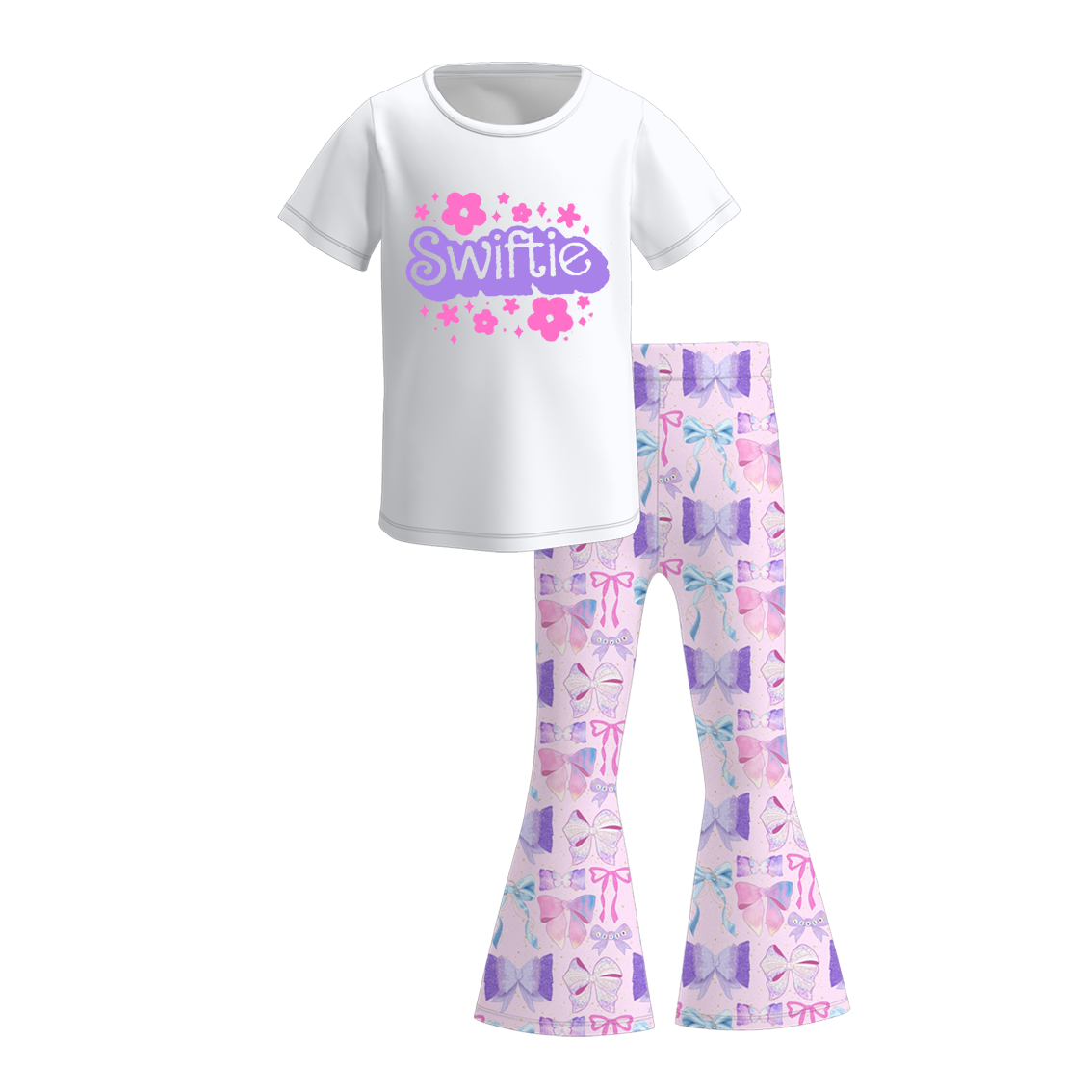 (Pre Order)Girls TS Print Outfit Set