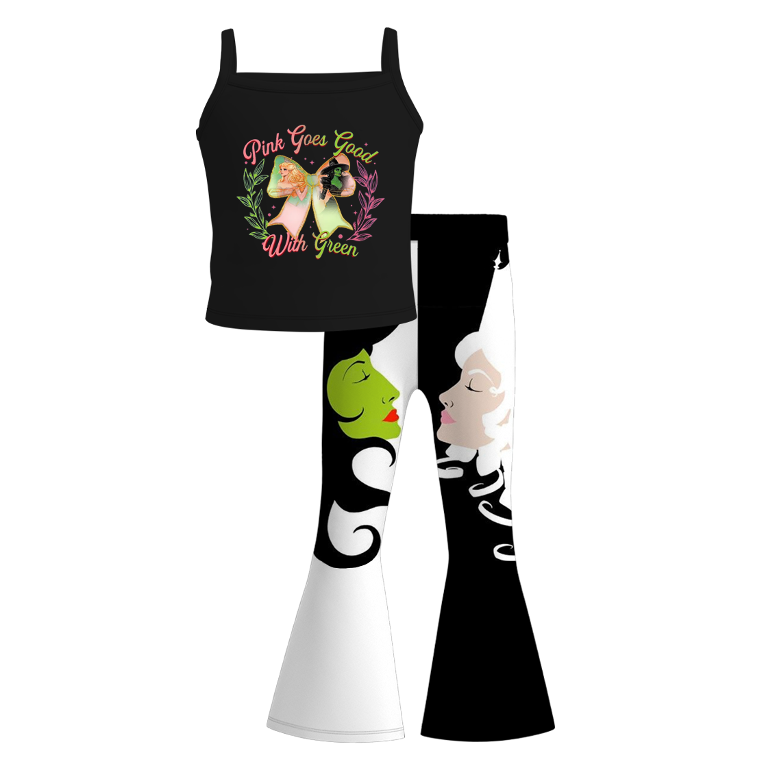 (Pre Order)Girls Spring and Summer Movie Character Print Outfit Set