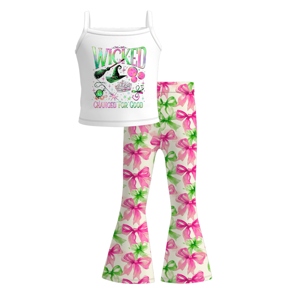 (Pre Order)Girls Spring and Summer Movie Character Print Outfit Set